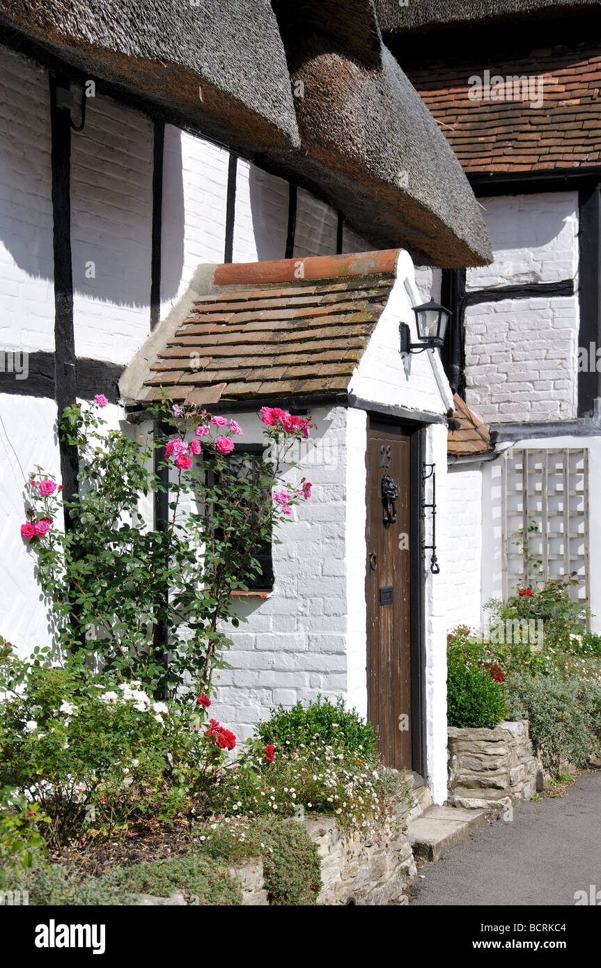 Reetdachhaus, Church Street, Watlington, Oxfordshire, England, Vereinigtes Königreich Stockfoto