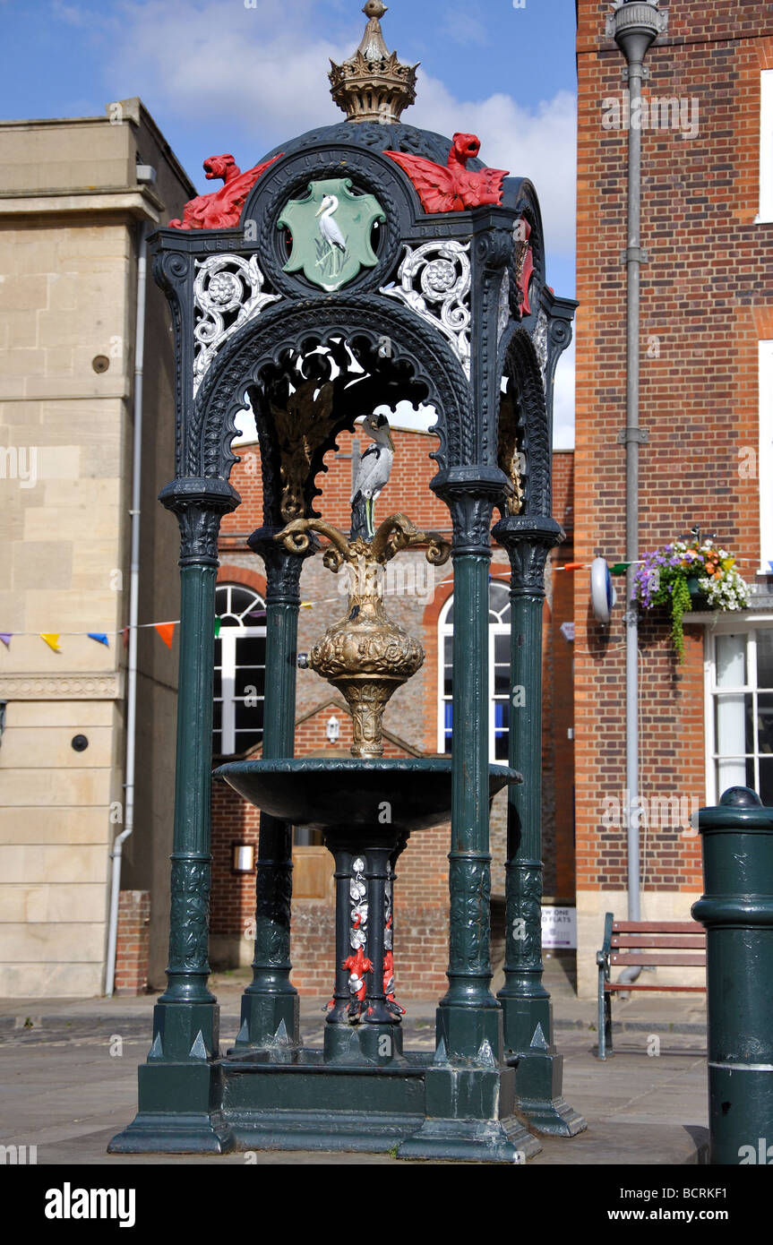 Viktorianischen Trinkbrunnen, Market Place, Wallingford, Oxfordshire, England, Vereinigtes Königreich Stockfoto
