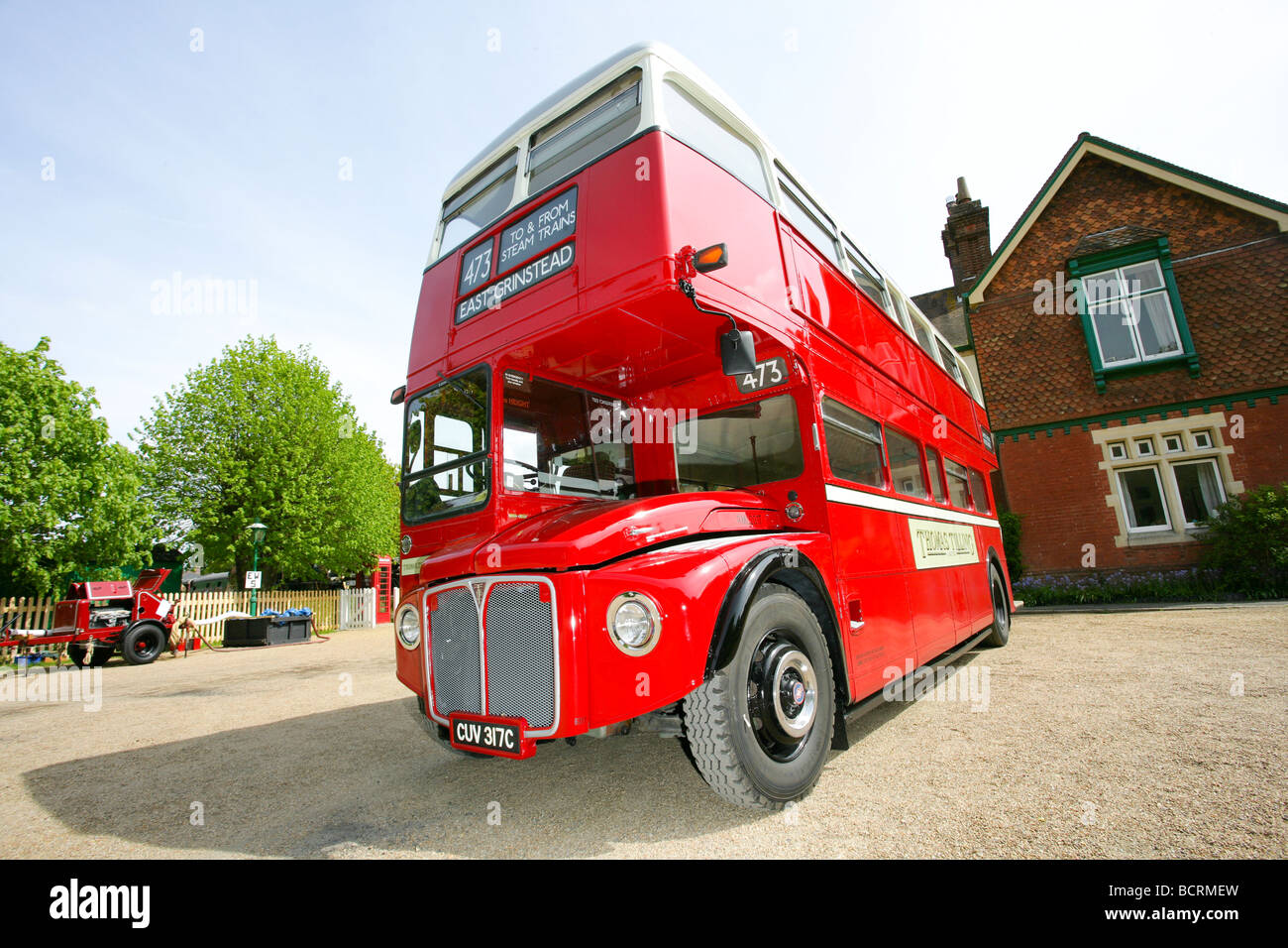 London Bus Doppeldecker rot klassische Routemaster Stockfoto
