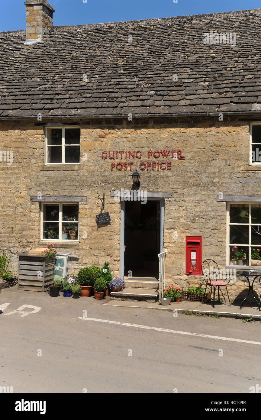 Postamt Guiting Power, Guiting Power, Gloucestershire, Cotswolds, England, UK. Stockfoto