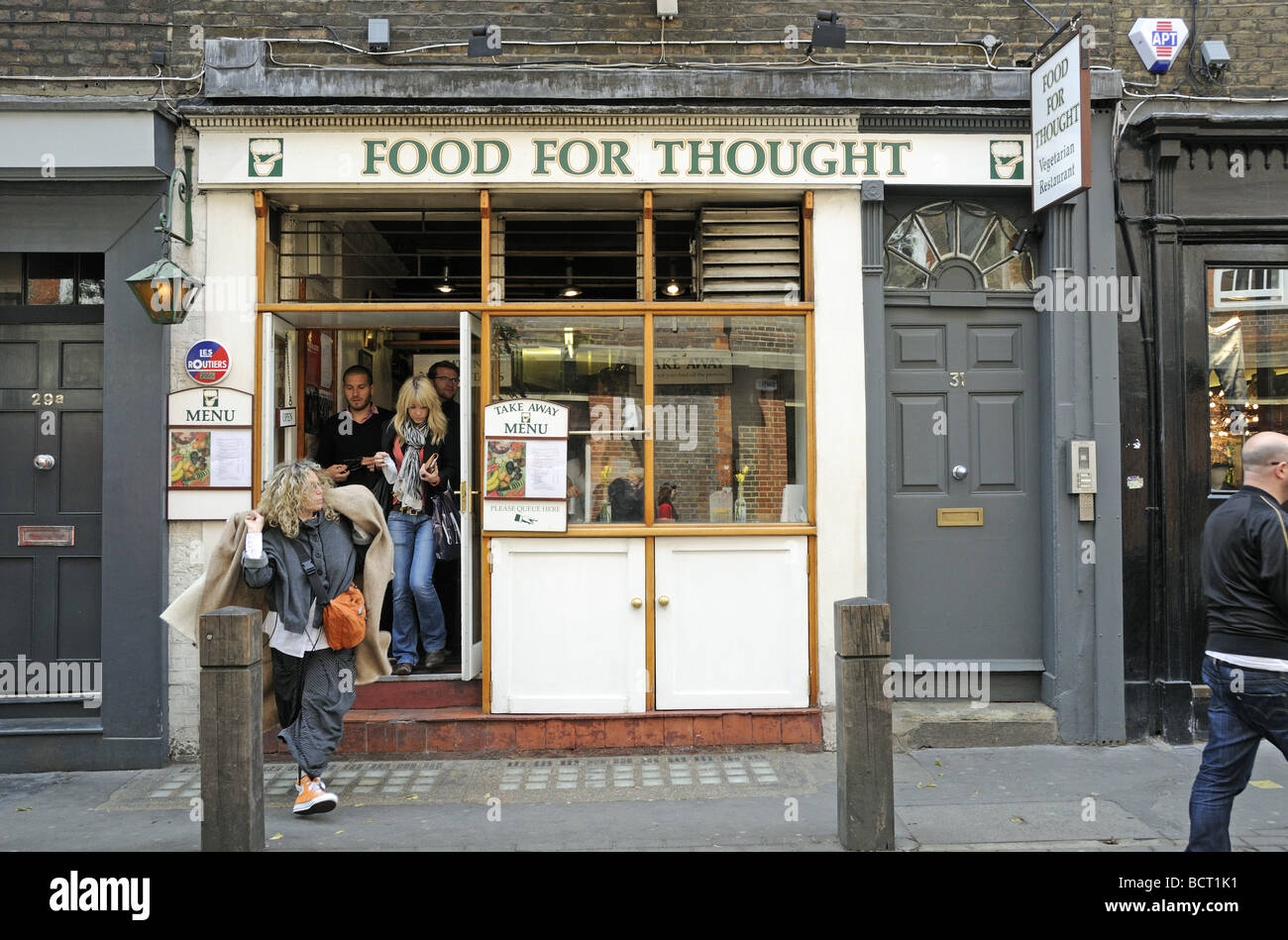 Food For Thought vegetarisches Restaurant Neal Street Covent Garden London England UK Stockfoto