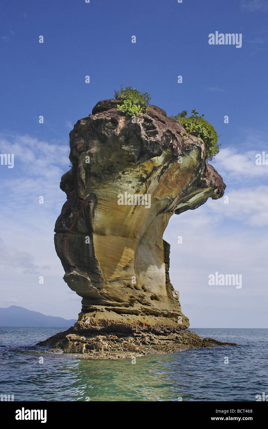 Stack Rock im Bako Nationalpark Stockfoto