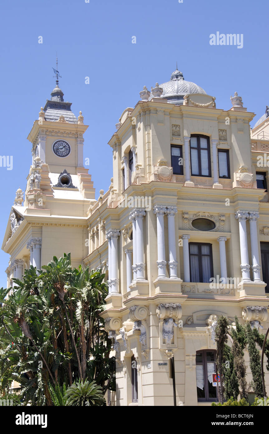 Ayuntamiento (Rathaus), Avenue de Cervantes, Malaga, Costa Del Sol, Provinz Malaga, Andalusien, Spanien Stockfoto