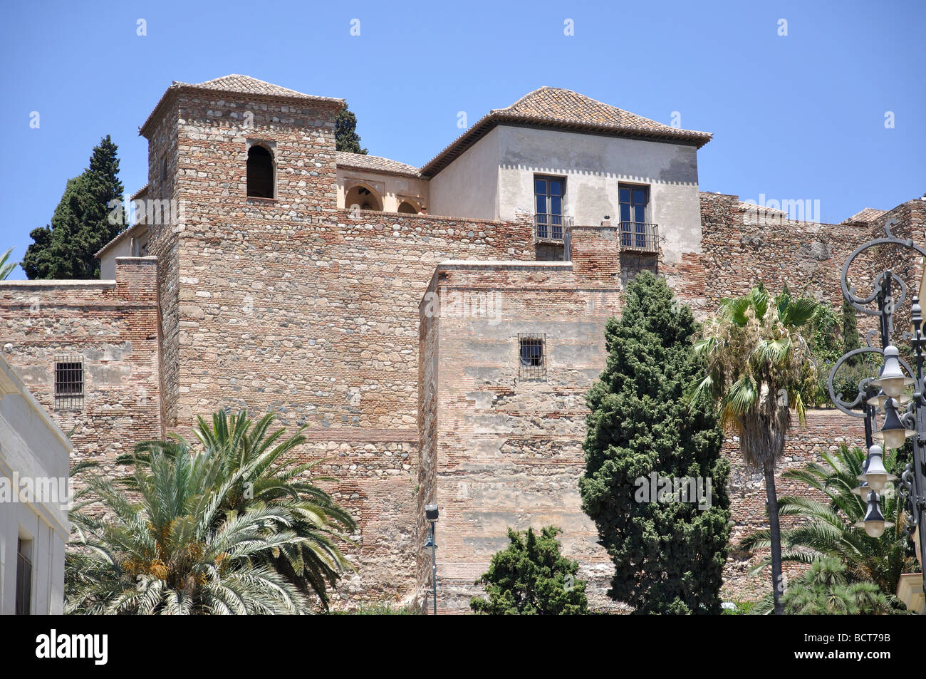 Alcazaba de Málaga, Málaga, Costa Del Sol, Provinz Malaga, Andalusien, Spanien Stockfoto