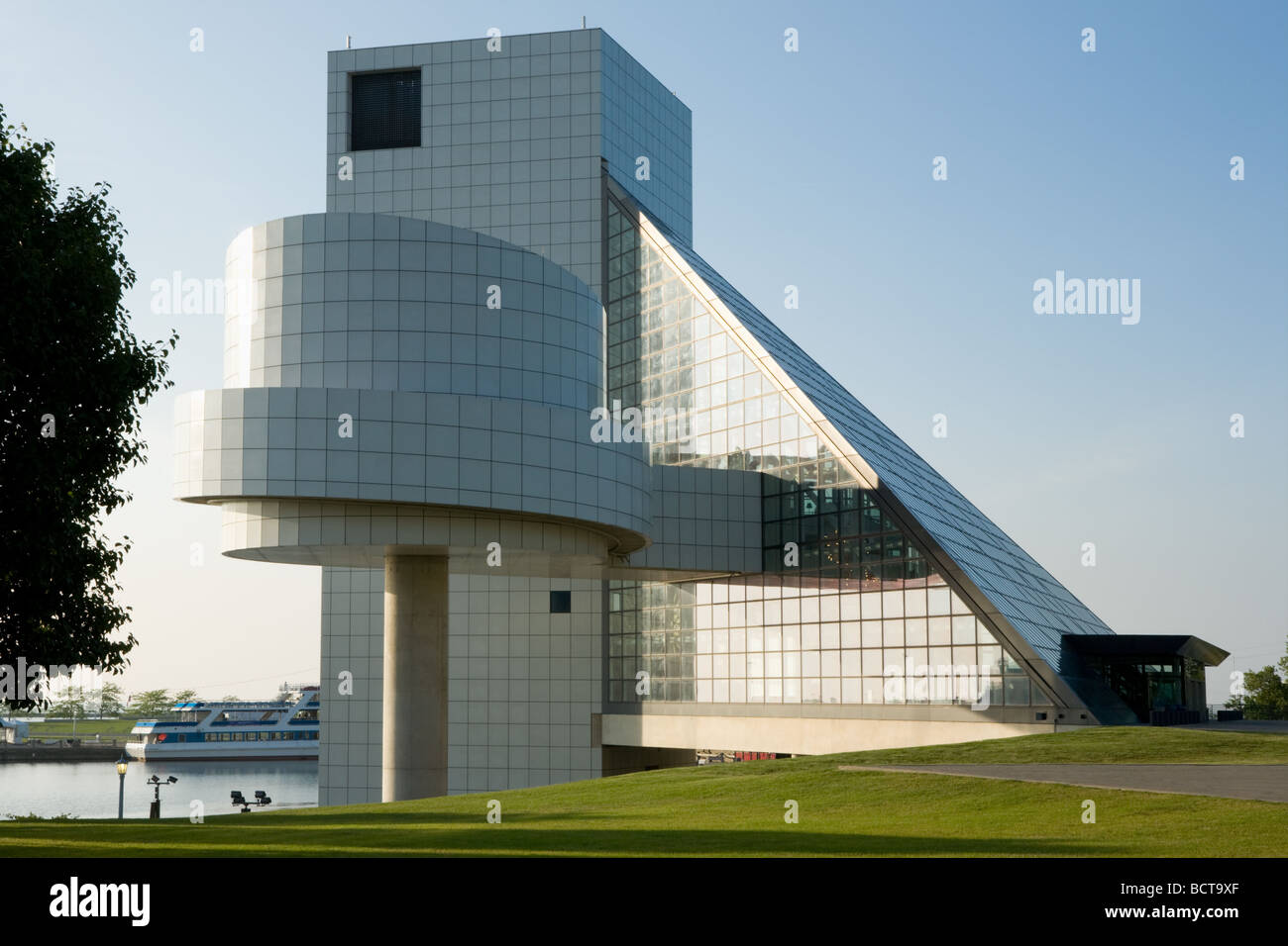 Rock and Roll Hall Of Fame von I M Pei in Cleveland Ohio Stockfoto
