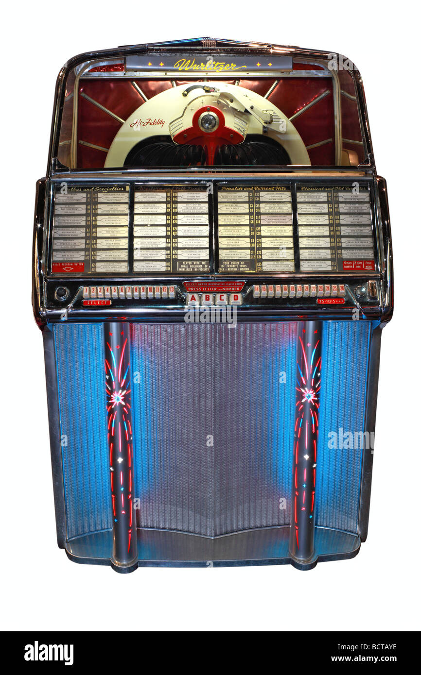 Wurlitzer 1800 Baujahr 1954, jukebox Stockfoto