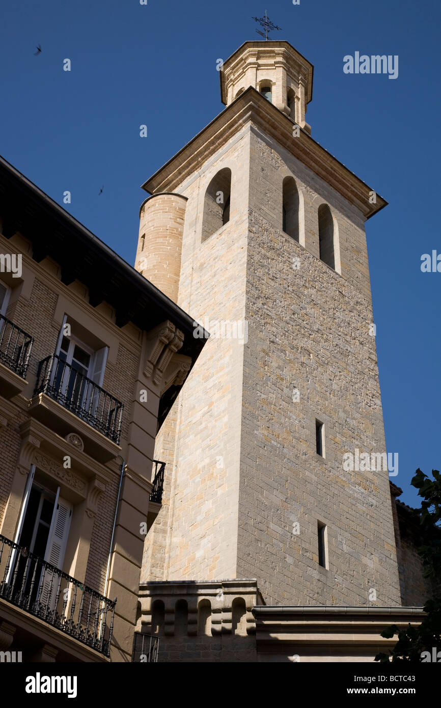 Kirche San Saturnino Pamplona-Navarra-Spanien Stockfoto