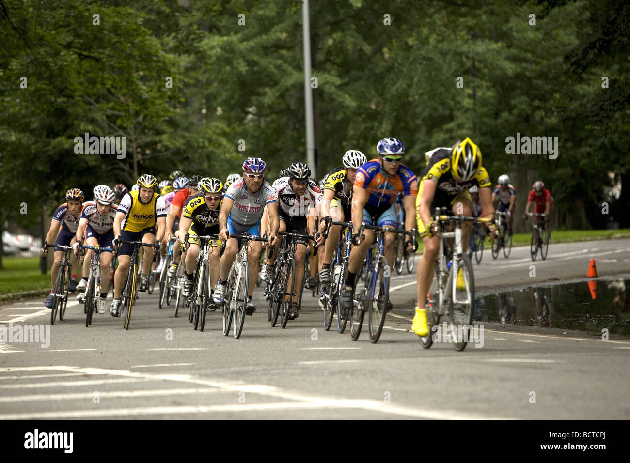 Radrennen in Prospect Park Brooklyn New York Stockfoto