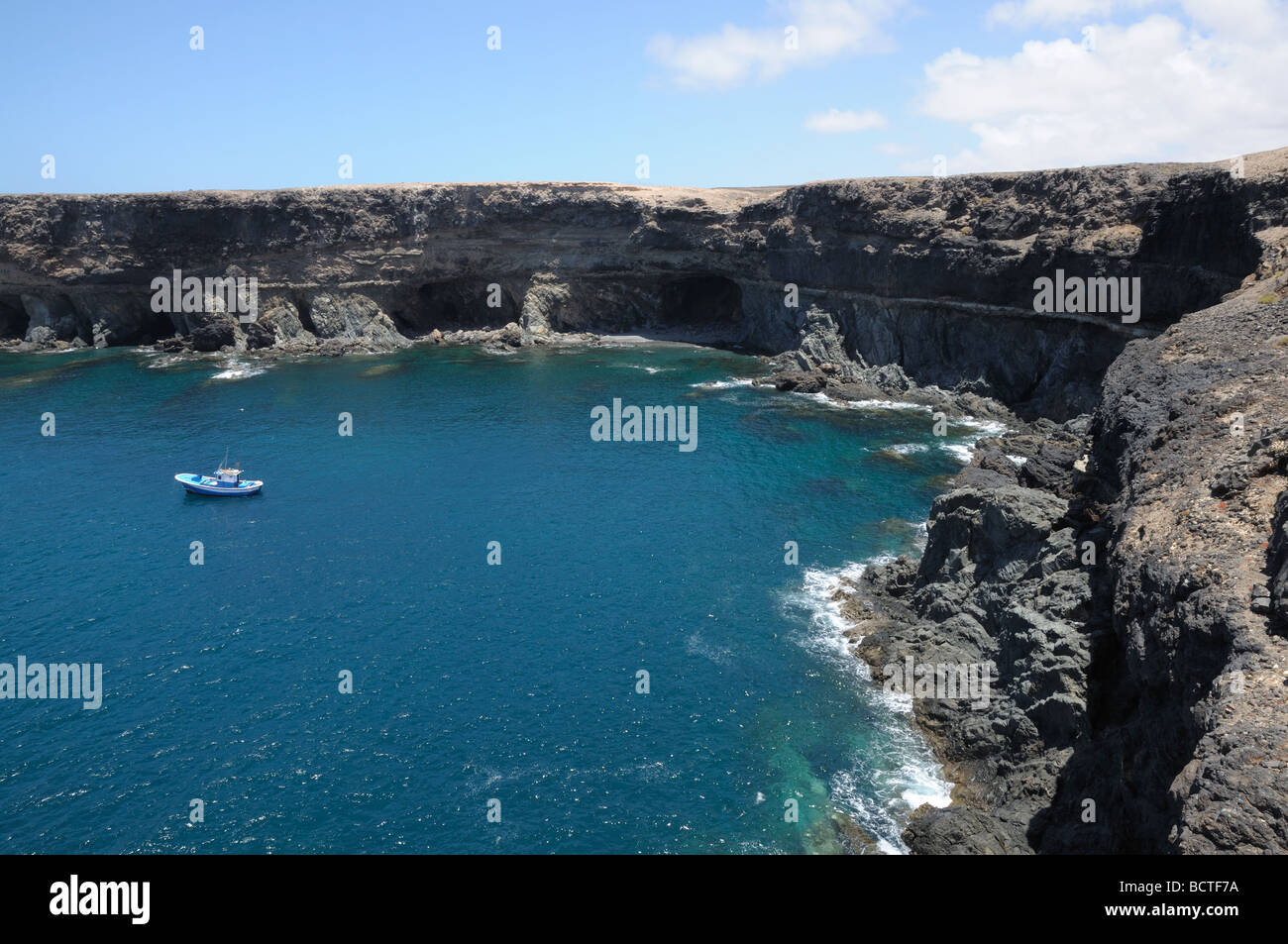 Küste in der Nähe von Ajuy, Kanarischen Insel Fuerteventura, Spanien Stockfoto