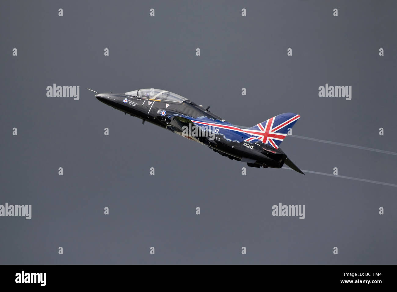 Die RAF s Solo Hawk Demonstration Flugzeug Stockfoto