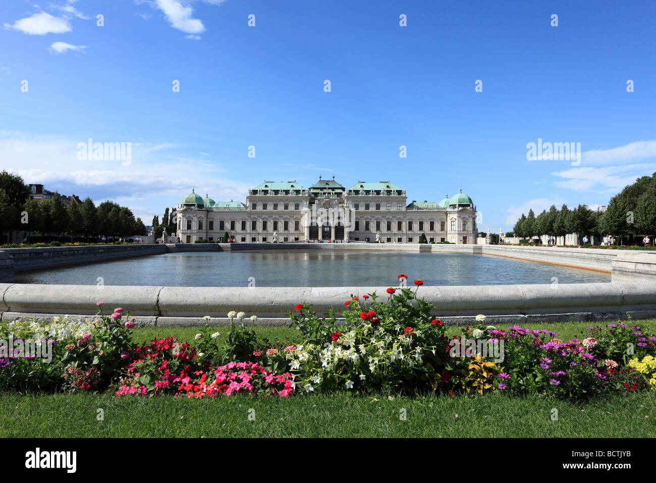 Oberen Schloss Belvedere, Wien, Österreich, Europa Stockfoto
