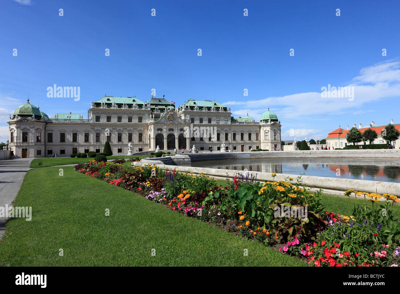 Oberen Schloss Belvedere, Wien, Österreich, Europa Stockfoto