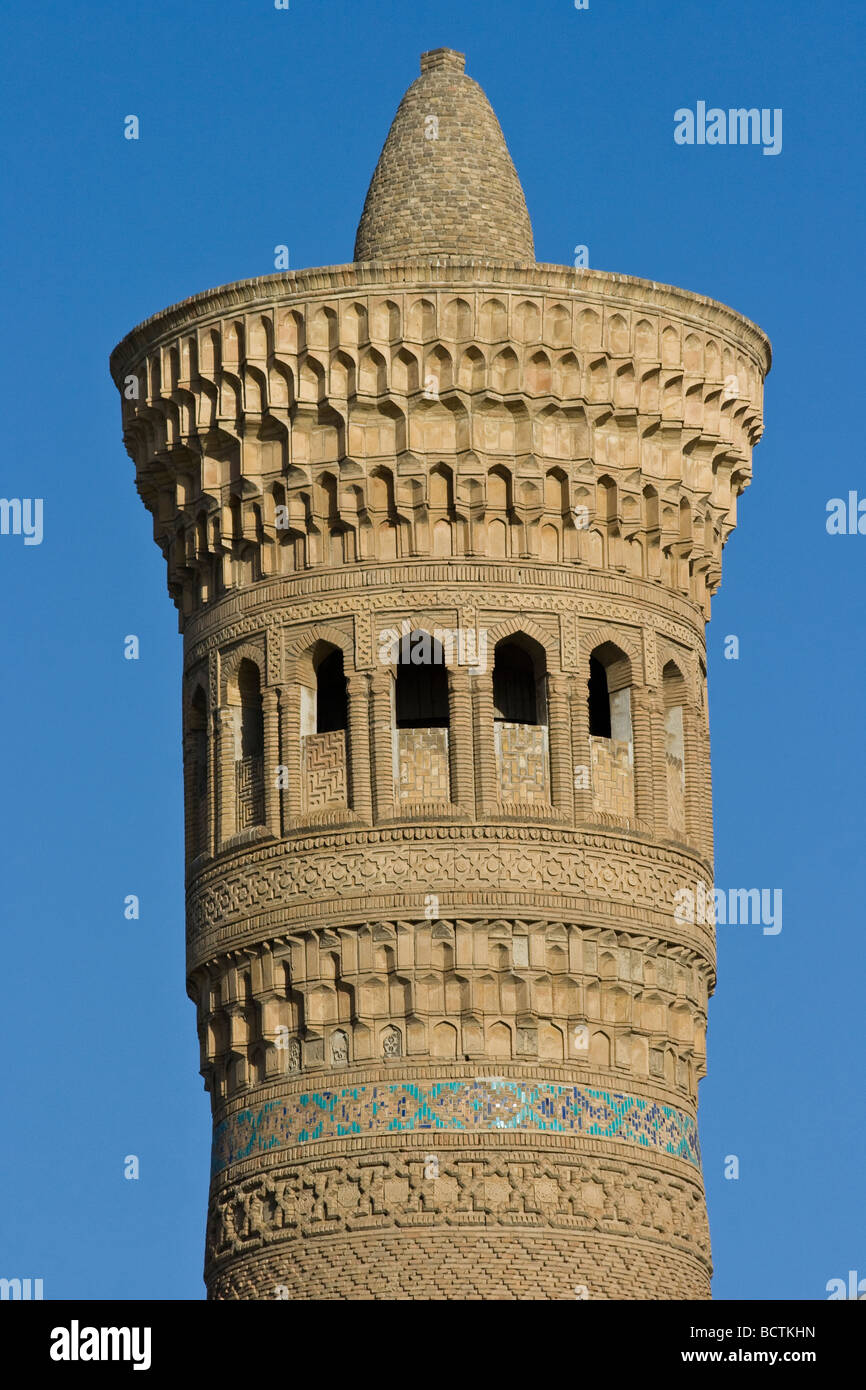 Kalon Minarett in Buchara Usbekistan Stockfoto