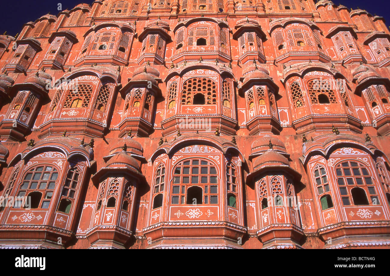 Hawa Mahal in der rosa Stadt Jaipur Indien Stockfoto