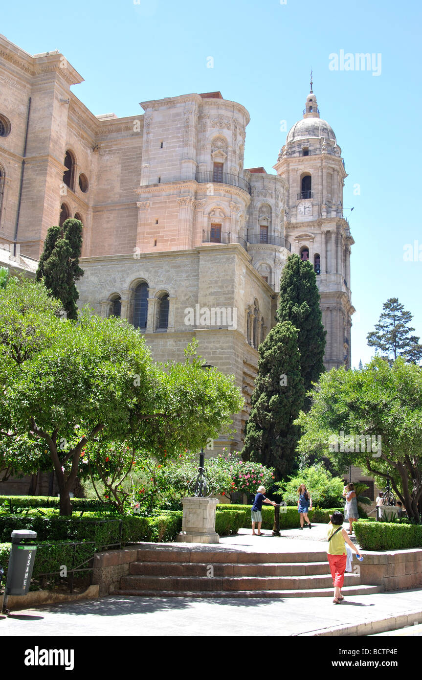 Malaga Kathedrale, Malaga, Costa del Sol, Provinz Malaga, Andalusien, Spanien Stockfoto