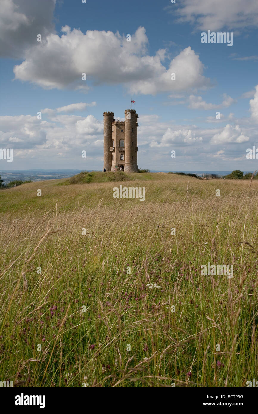 BROADWAY TOWER am BROADWAY HILL COTSWOLDS Glos ENGLAND Stockfoto