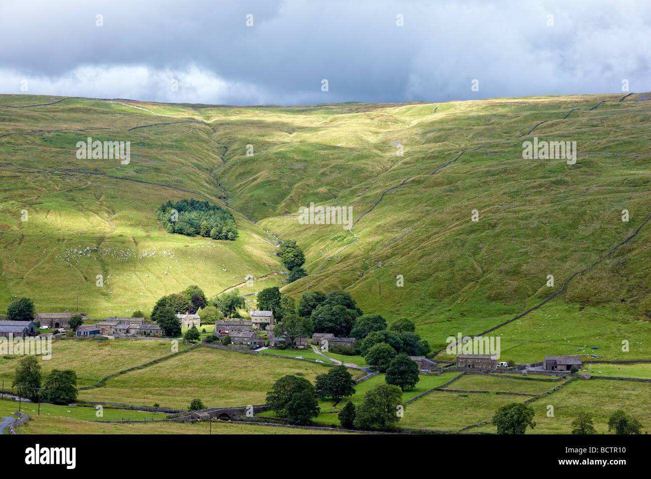 Das kleine Dorf von Halton Gill in Littondale, Yorkshire Dales Stockfoto