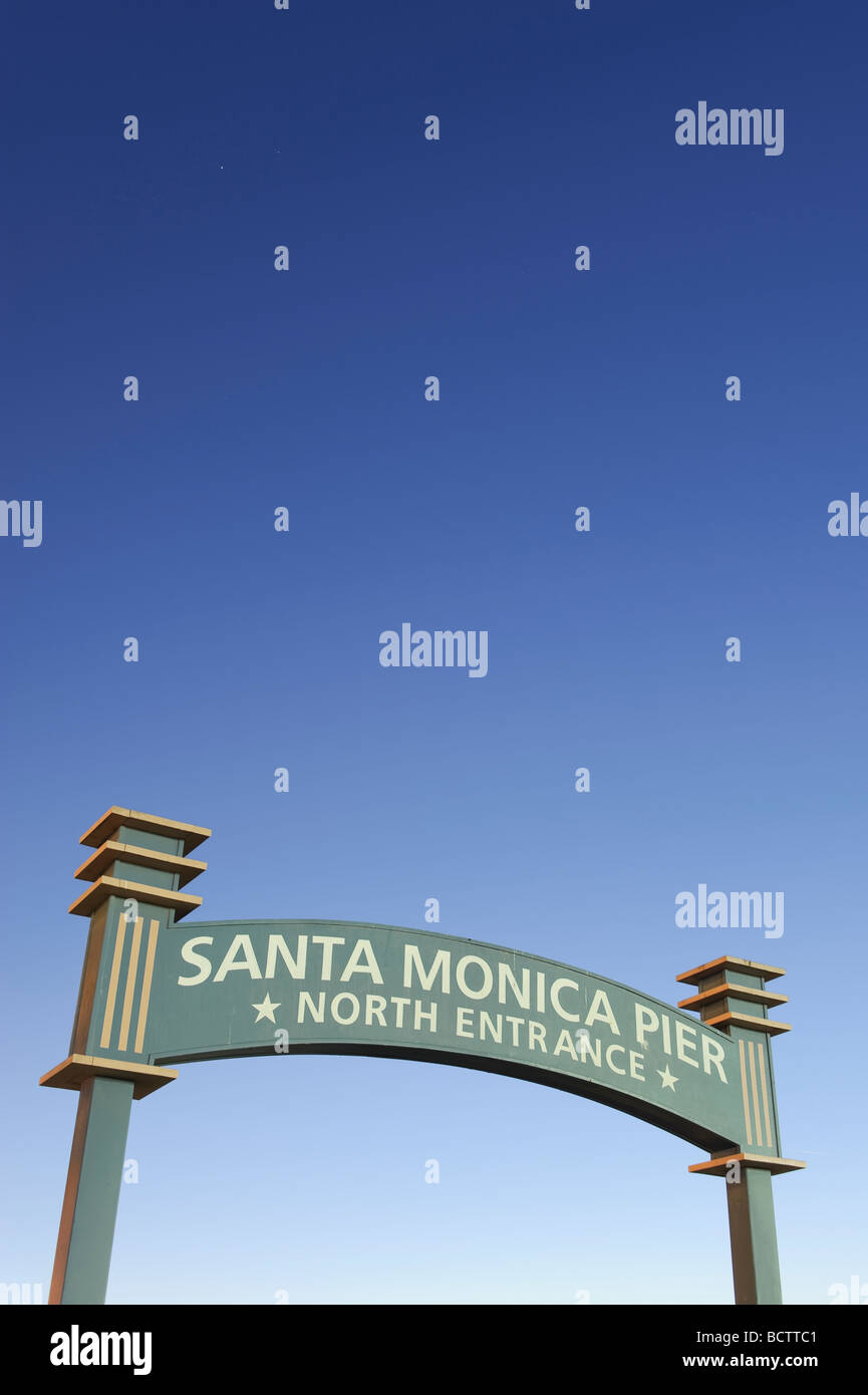 USA California Los Angeles Santa Monica Beach und Pier Stockfoto