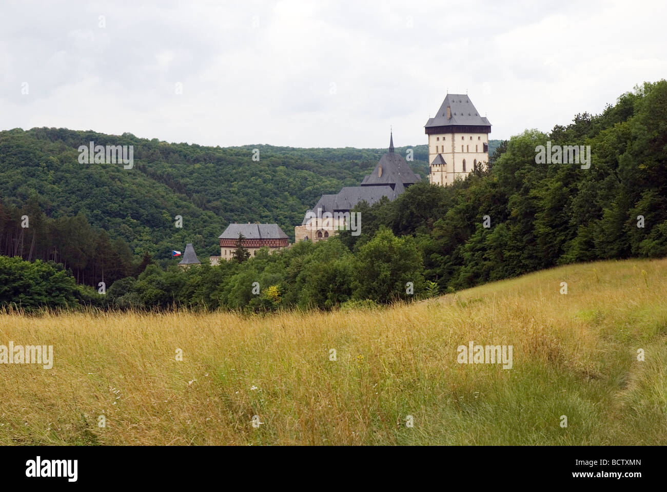 Burg Karlstein, Mittelböhmen, Tschechien Stockfoto