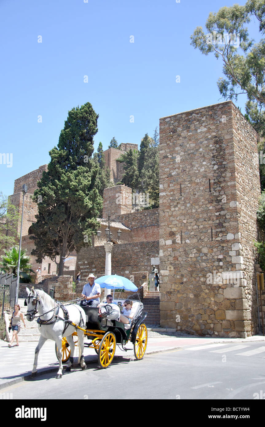 Eingang zur Alcazaba de Malaga, Malaga, Costa Del Sol, Provinz Malaga, Andalusien, Spanien Stockfoto