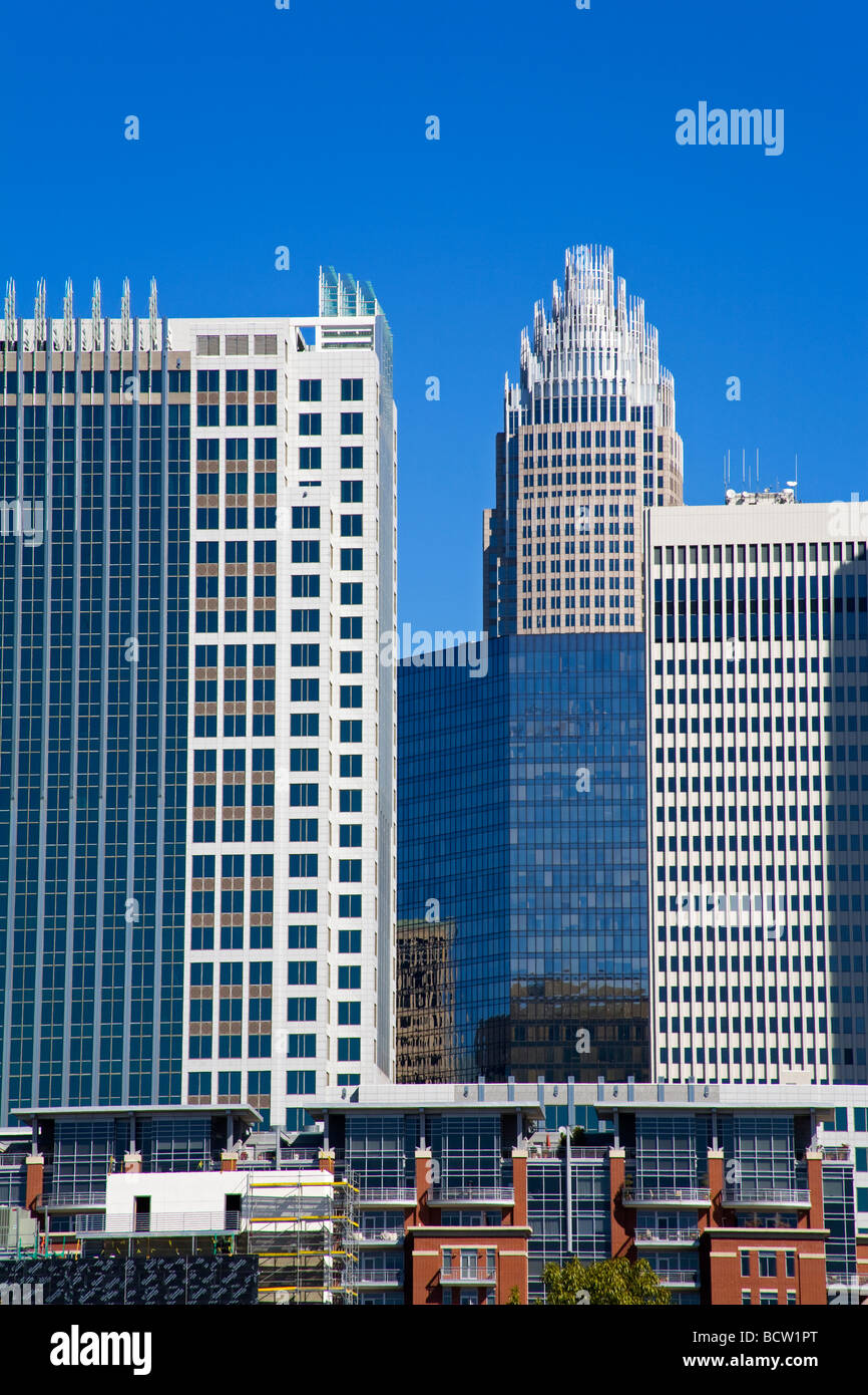 Charlotte Skyline, North Carolina, USA Stockfoto