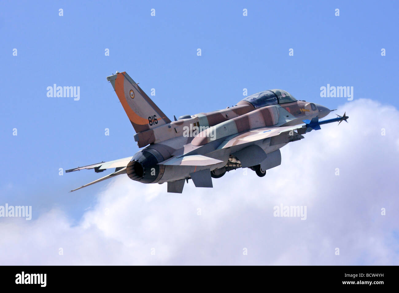 Israelische Luftwaffe F 16I Kampfjet Stockfoto