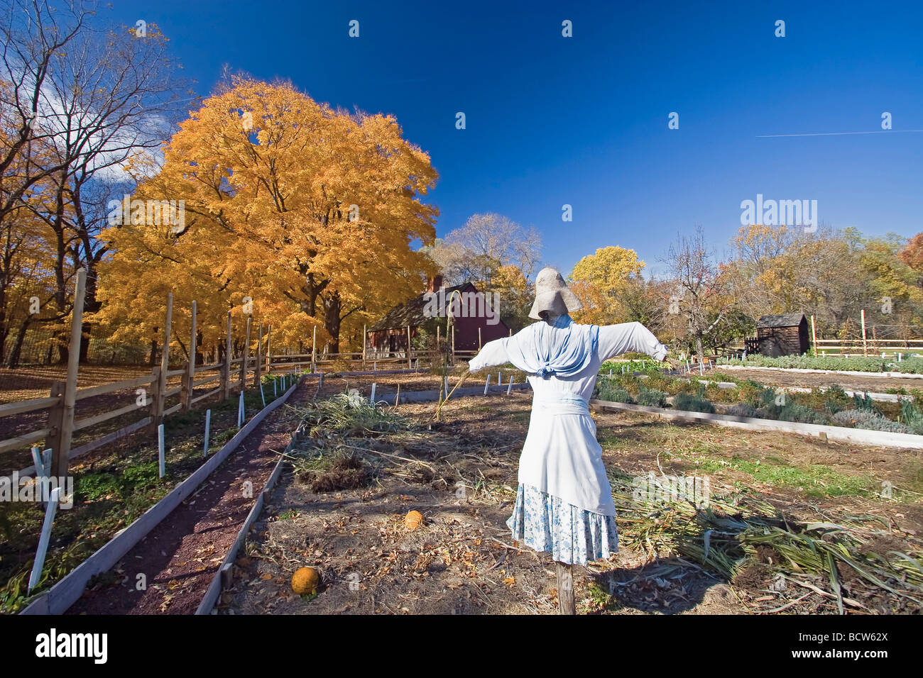 Vogelscheuche in einem Park, Jockey hohlen Einheit, Morristown National Historical Park, New Jersey, USA Stockfoto