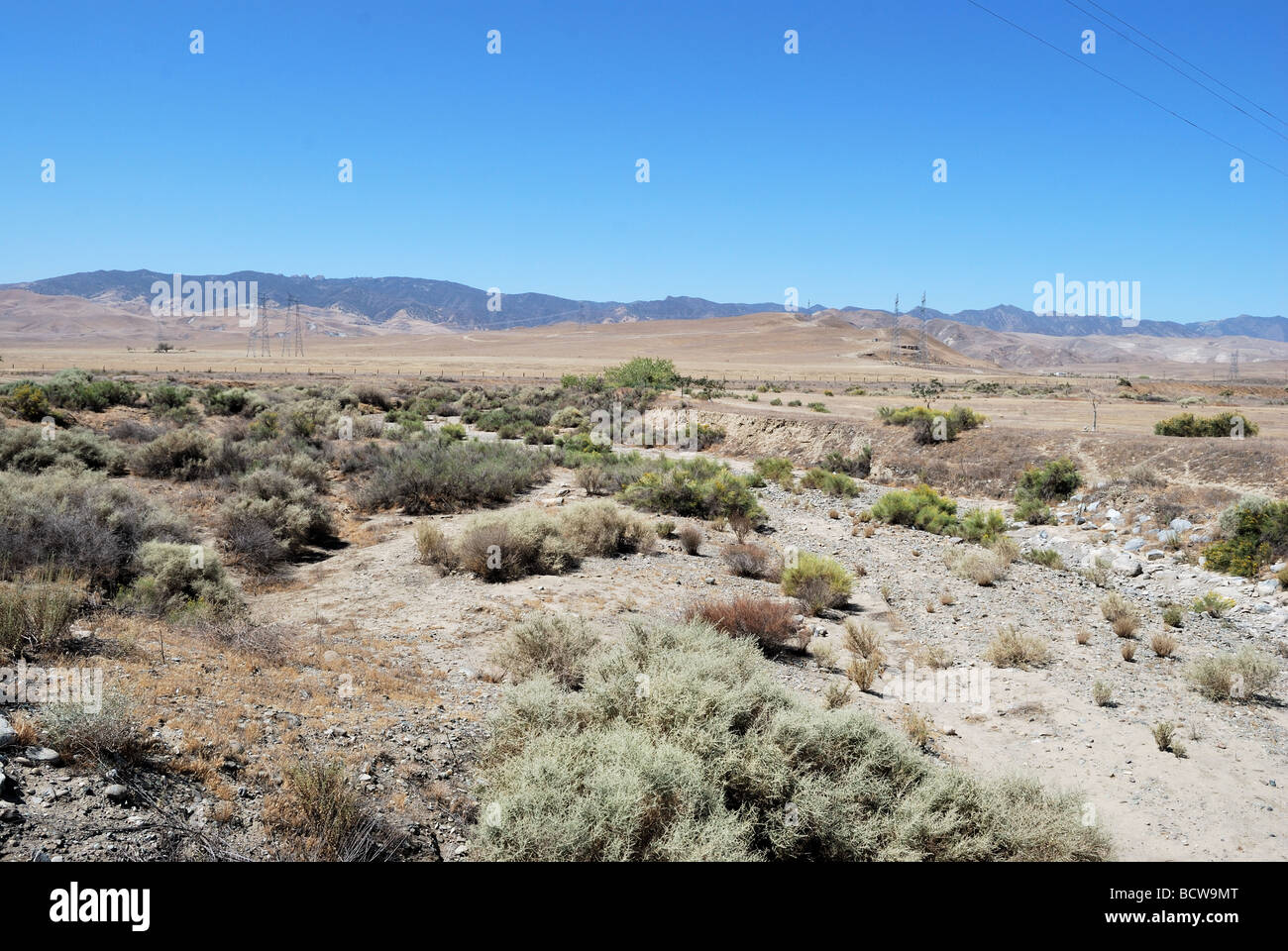 Cantua Creek, der Ort wo die Banditen Joaquin Murietta getötet im Jahr 1853 wurde, Zentral-Kalifornien Stockfoto