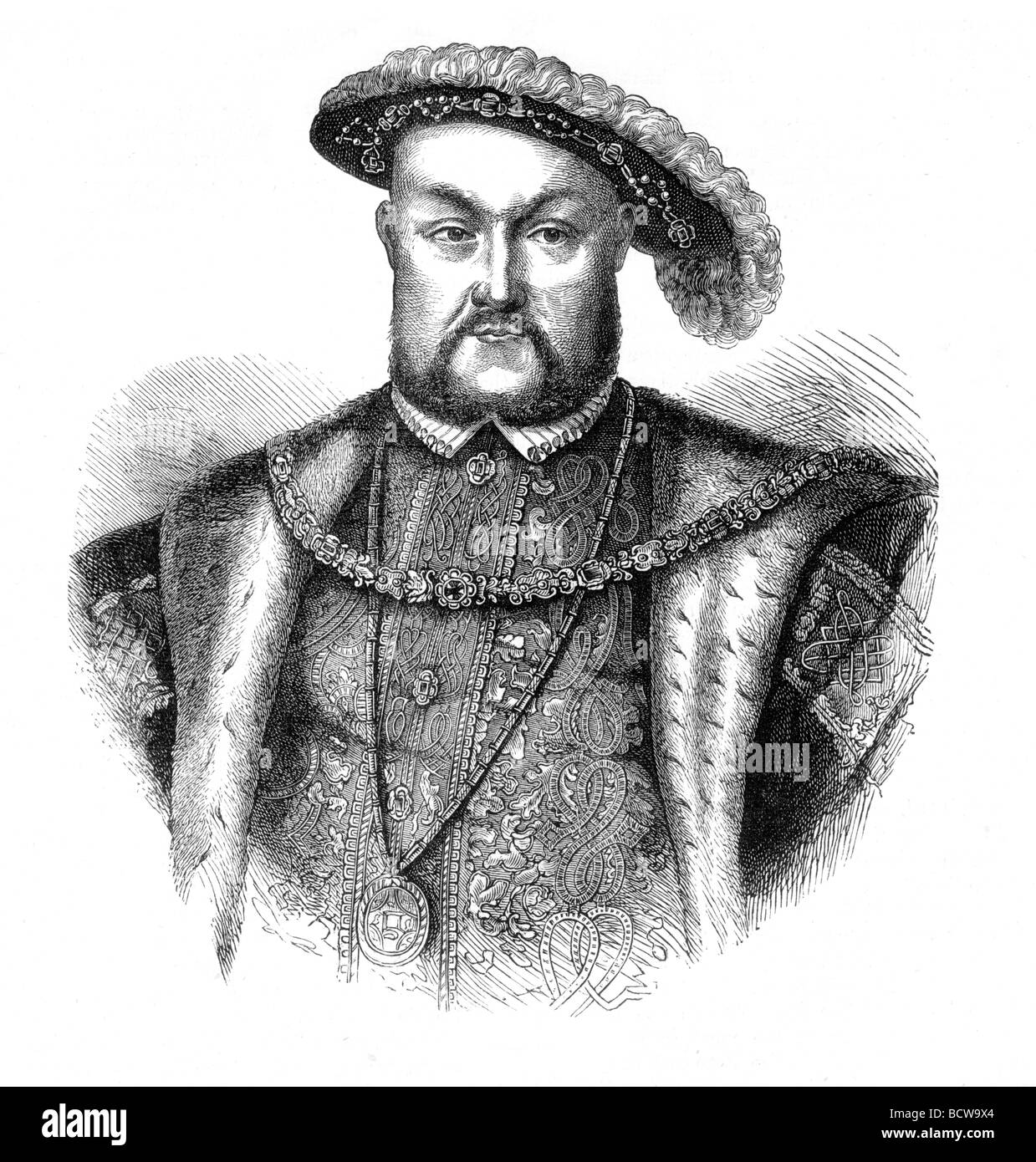 Porträt von König Henry VIII von England Stockfoto