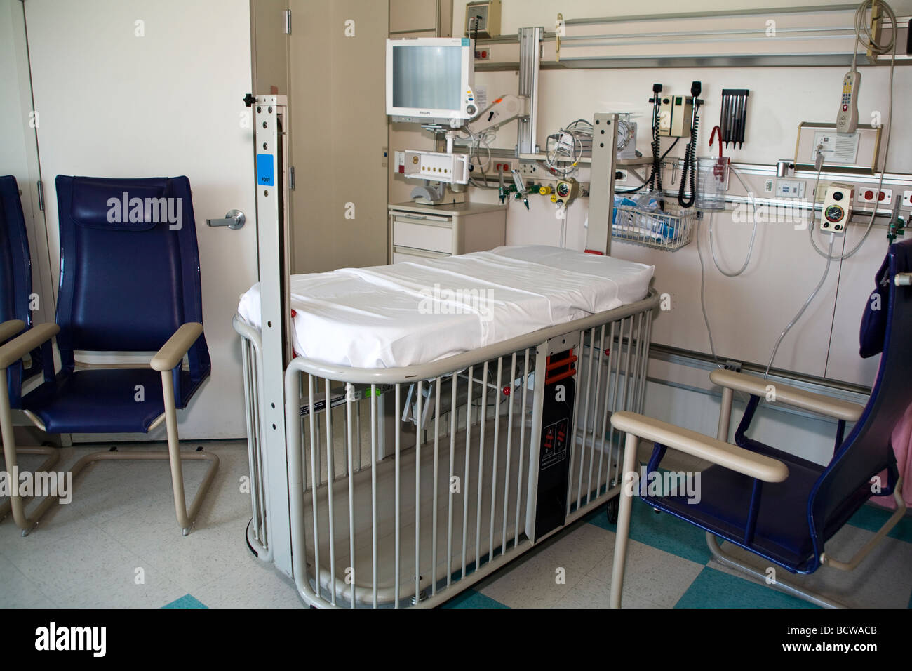 Krankenhaus pädiatrischen Intensivstation icu Picu. Stockfoto