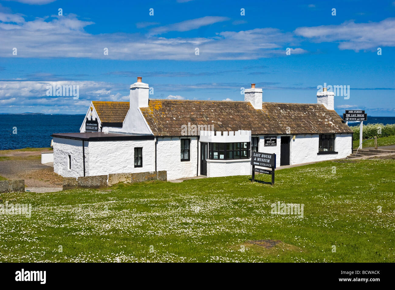Das letzte Haus und Museum in John O' Groats Caithness Schottland Stockfoto