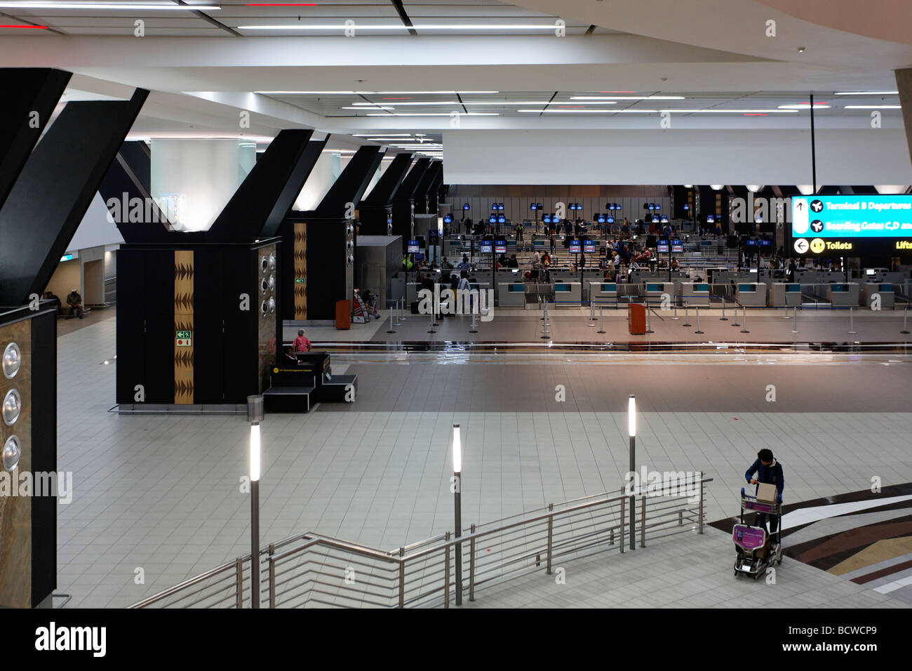 Abflughalle, Check-in, O R Tambo International Airport, Johannesburg, Südafrika, Afrika Stockfoto