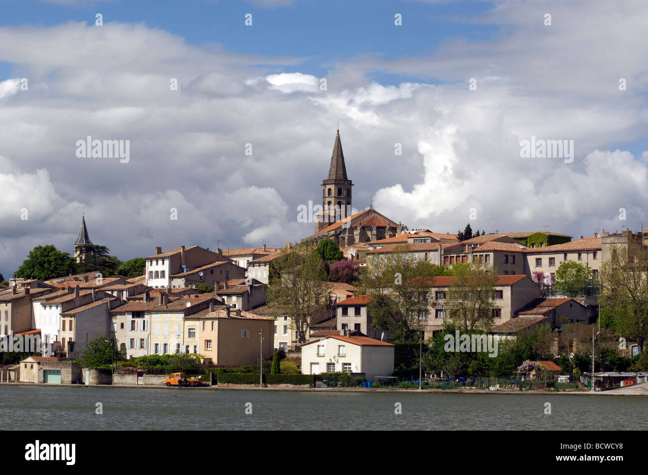 Kleinstadt in Frankreich Stockfoto