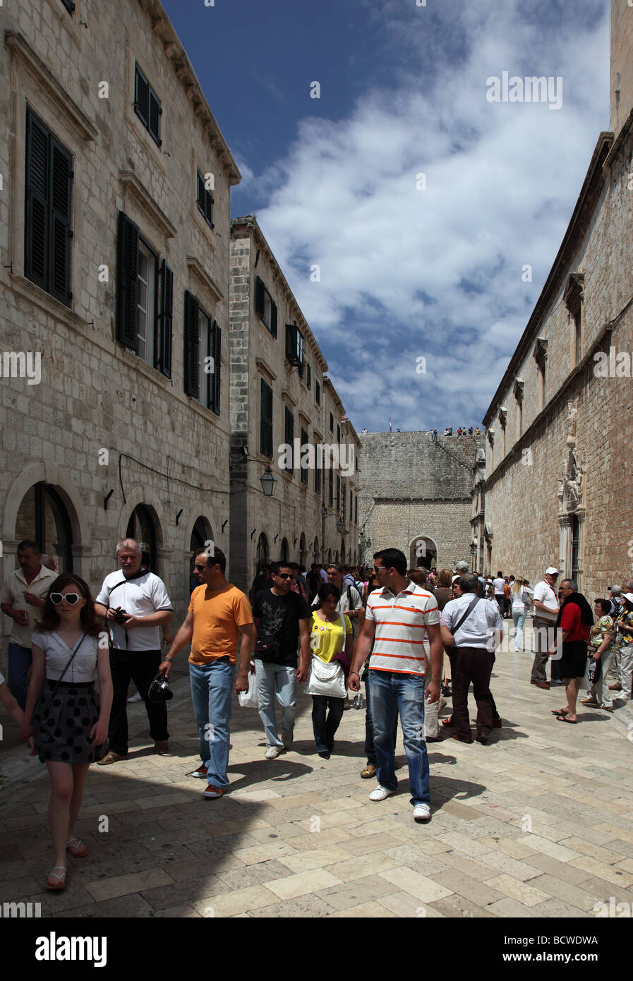 Alte Stadt von Dubrovnik, Kroatien Stockfoto