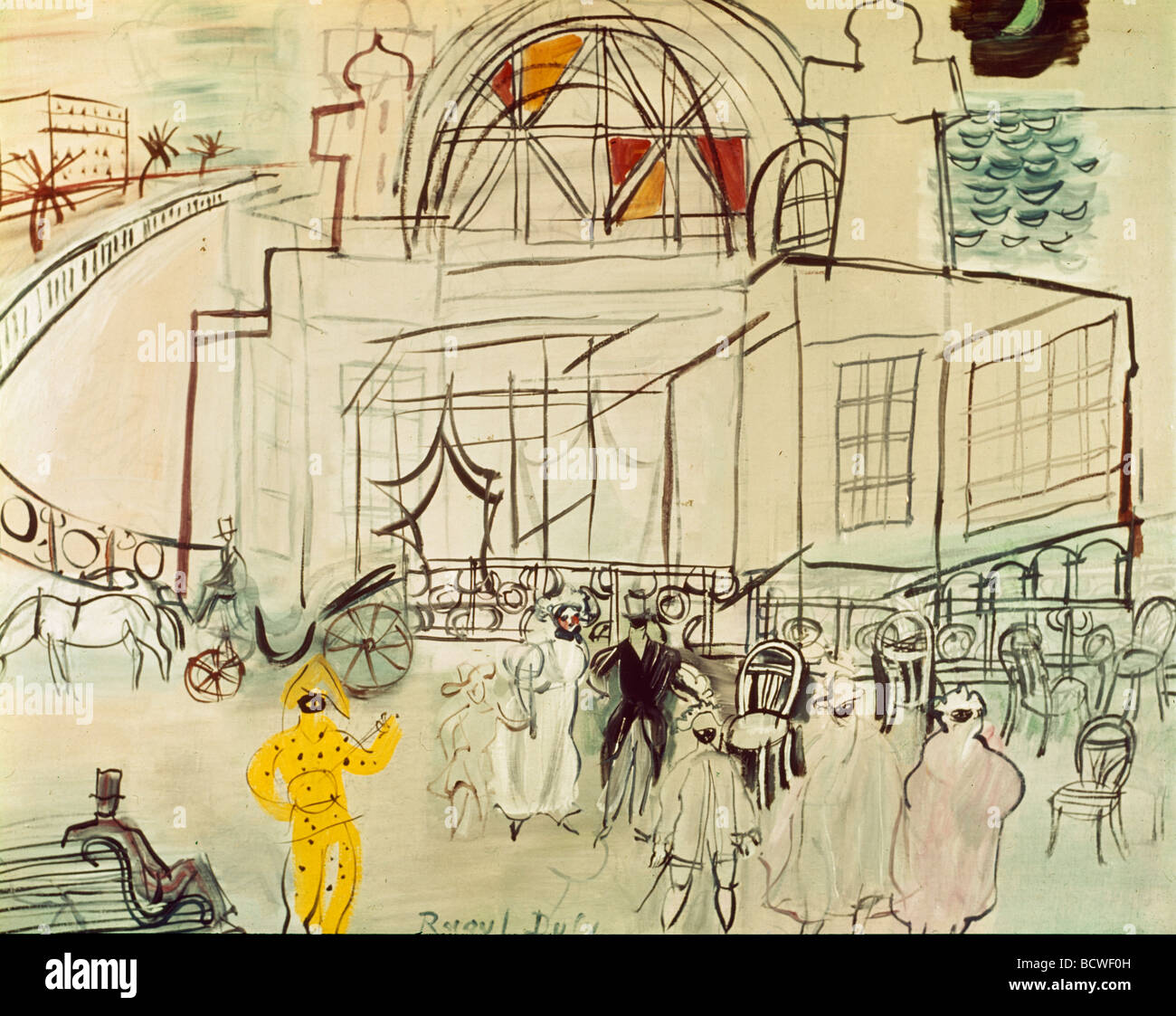 Karneval in Nizza durch Raoul Dufy, 1877-1953 Stockfoto