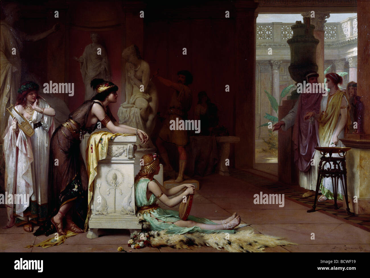 Phidias im Atelier von Pierre Olivier Joseph Coomans 1816-1889, Präraffaeliten Stockfoto