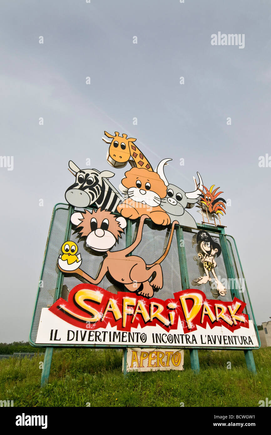 Zoo Safari nach Pombia Novara, Italien Stockfoto