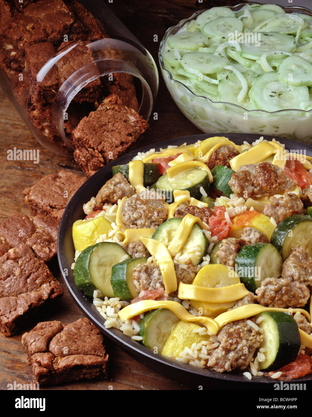Land-Küche-Rezepte Stockfoto
