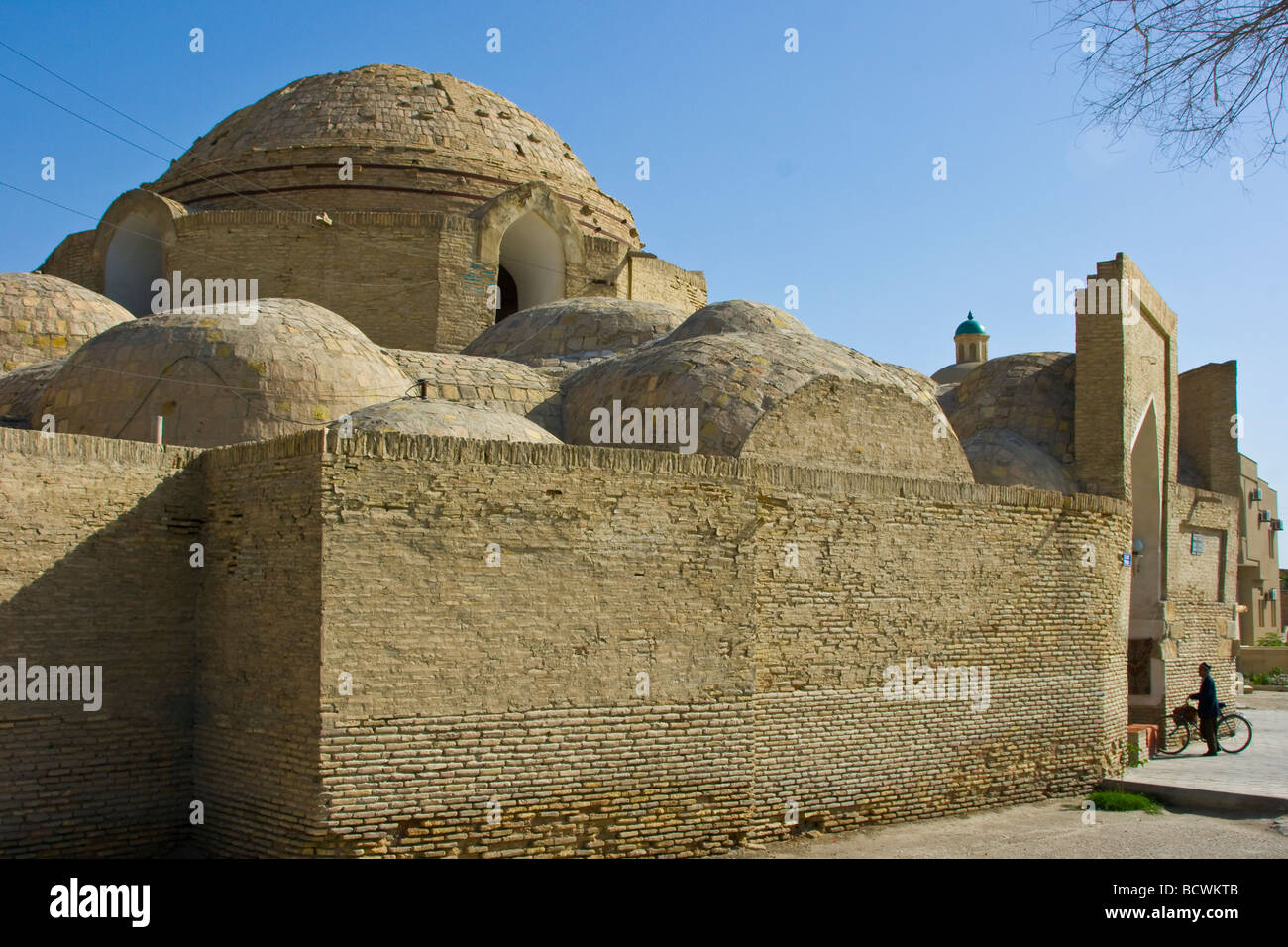 Handel mit Kuppel in Buchara Usbekistan Stockfoto