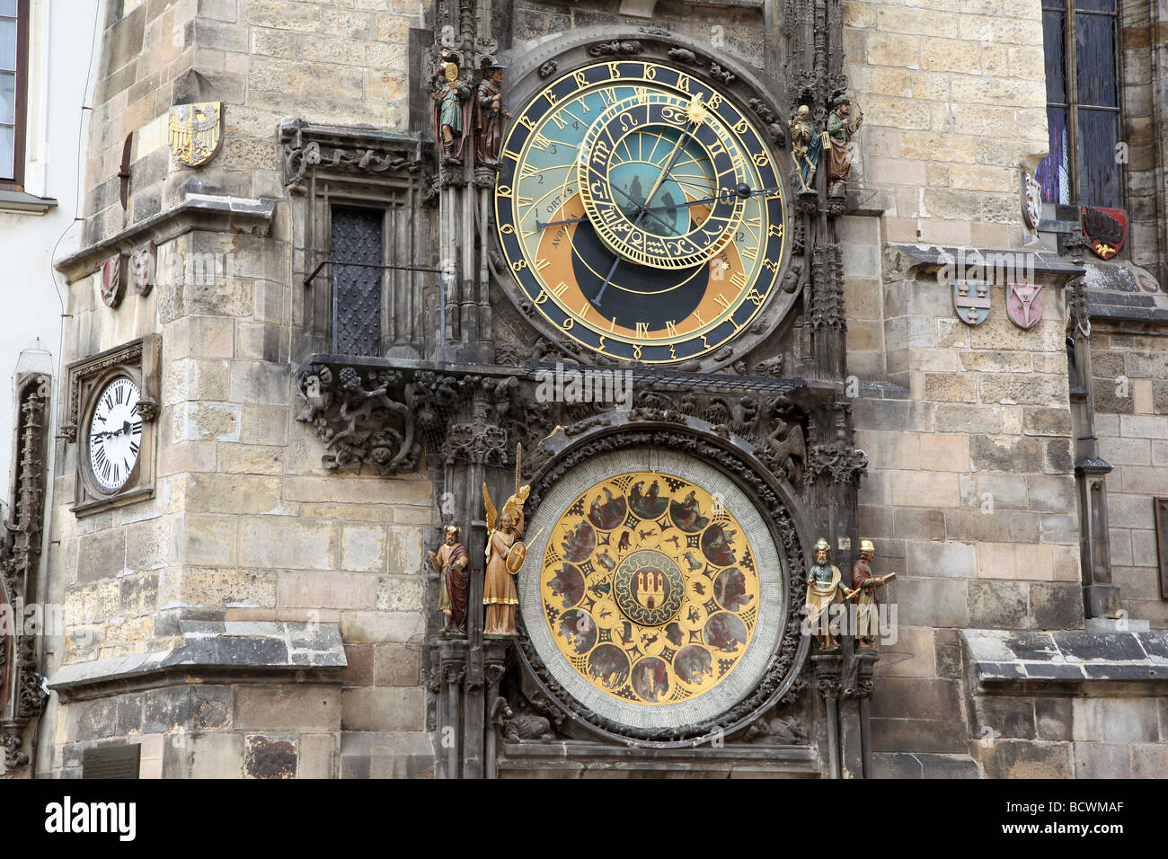 Orioj Orloj in der Altstädter Ring, Prag. Stockfoto