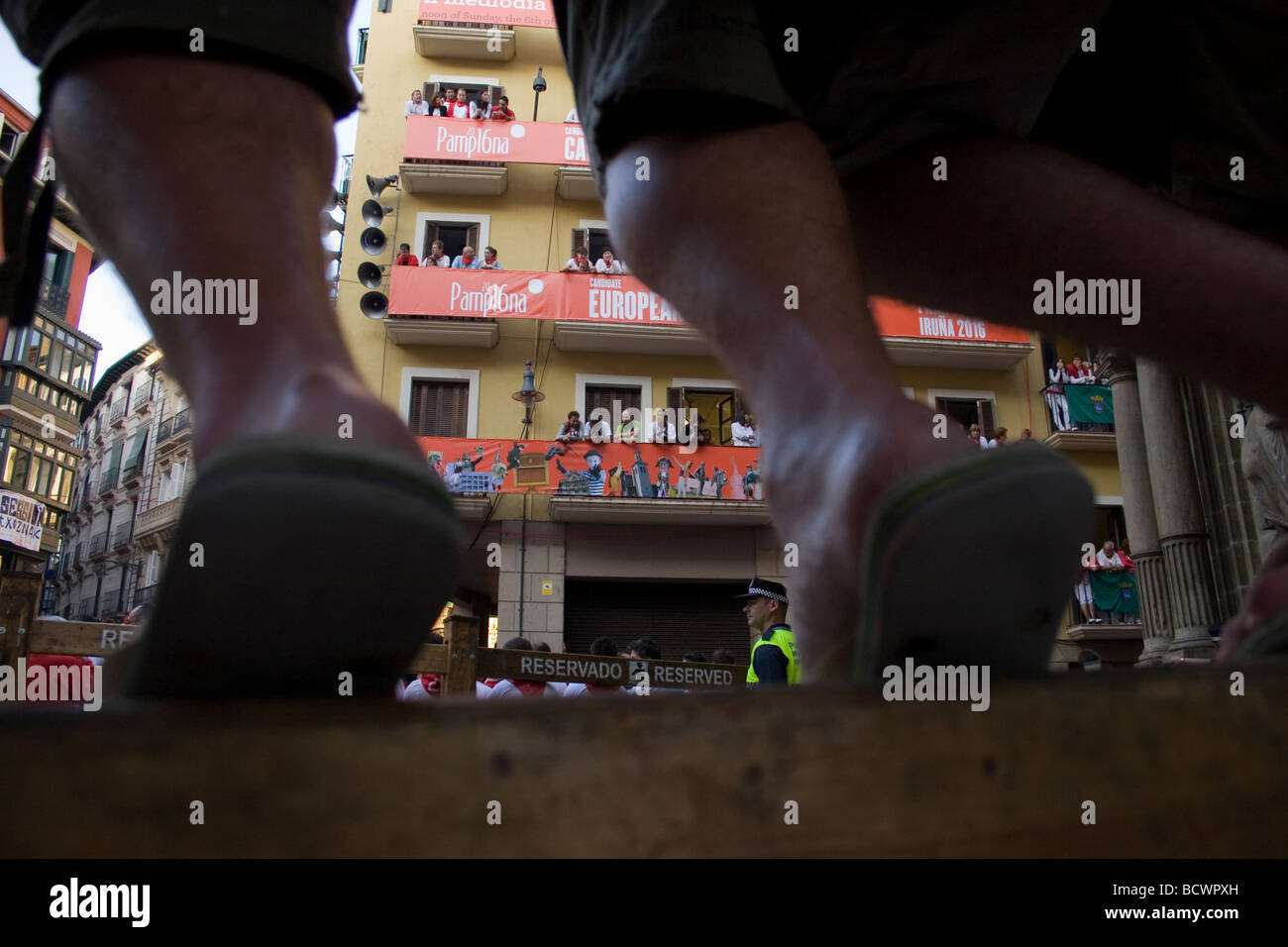 San Fermin Festival, Pamplona, Spanien Stockfoto