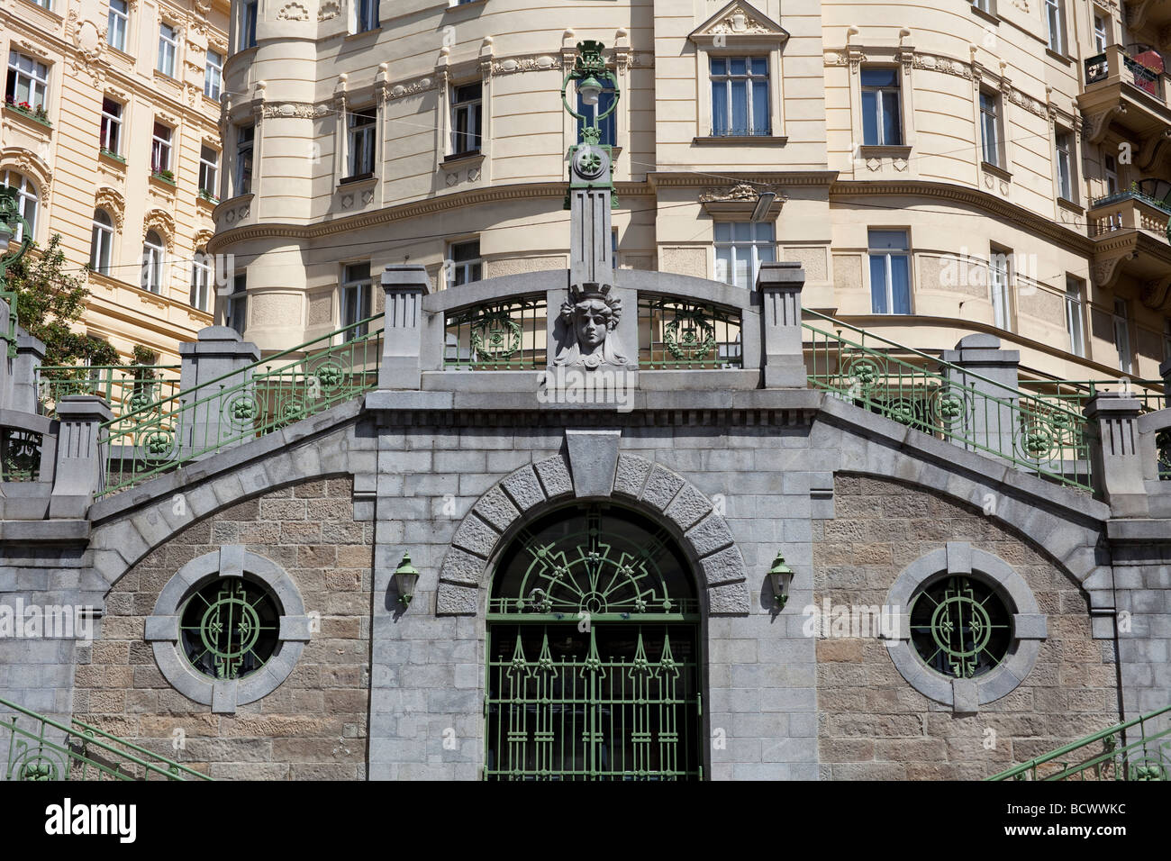 Fillgraderstiege, Fillgrader Schritte, Fillgradergasse, Wien, Österreich Stockfoto