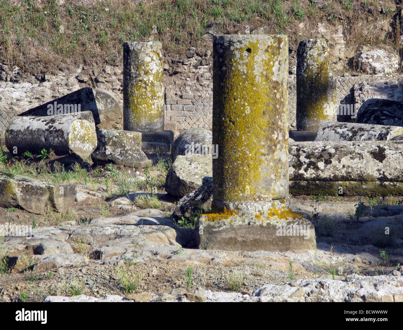 Tempio di Ercole Ruinen auf der alten Via Appia, Rom, Italien Stockfoto