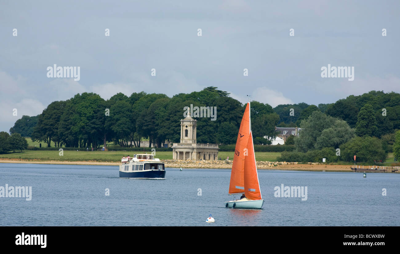 Rutland Oakham See Wasser Bootfahren Segeln Stockfoto