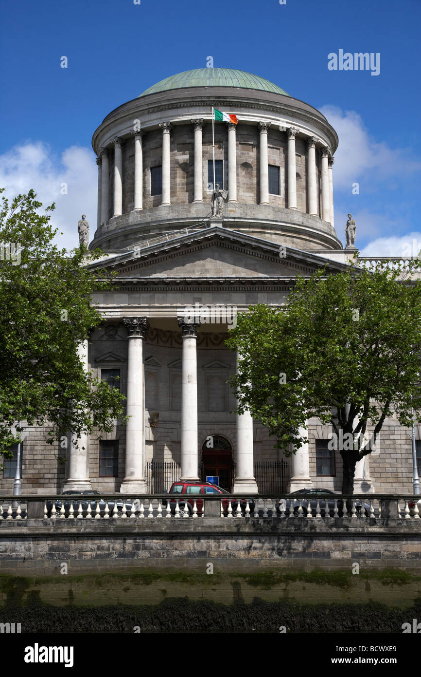 die vier Gerichte, die Gebäude in Dublin City centre Republik Irland Stockfoto