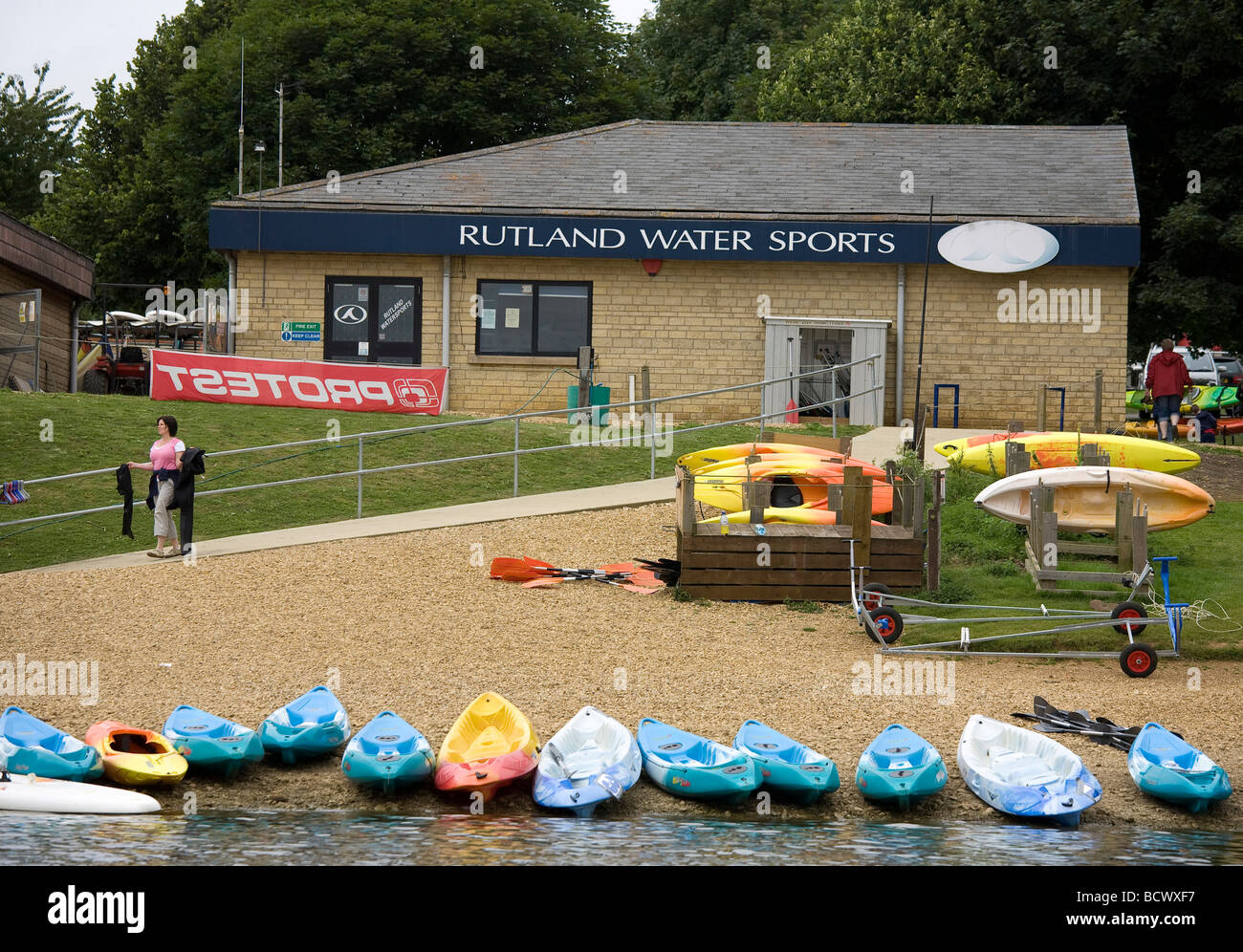 Rutland Oakham See Wasser Bootfahren Segeln Stockfoto