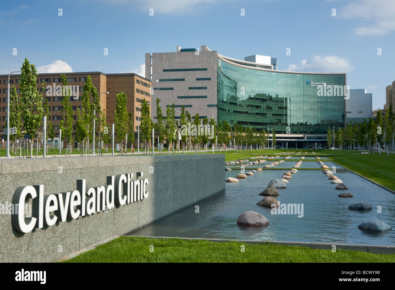 Die Cleveland Clinic, ein ausgezeichnetes Forschungskrankenhaus in Cleveland, Ohio, USA. Stockfoto