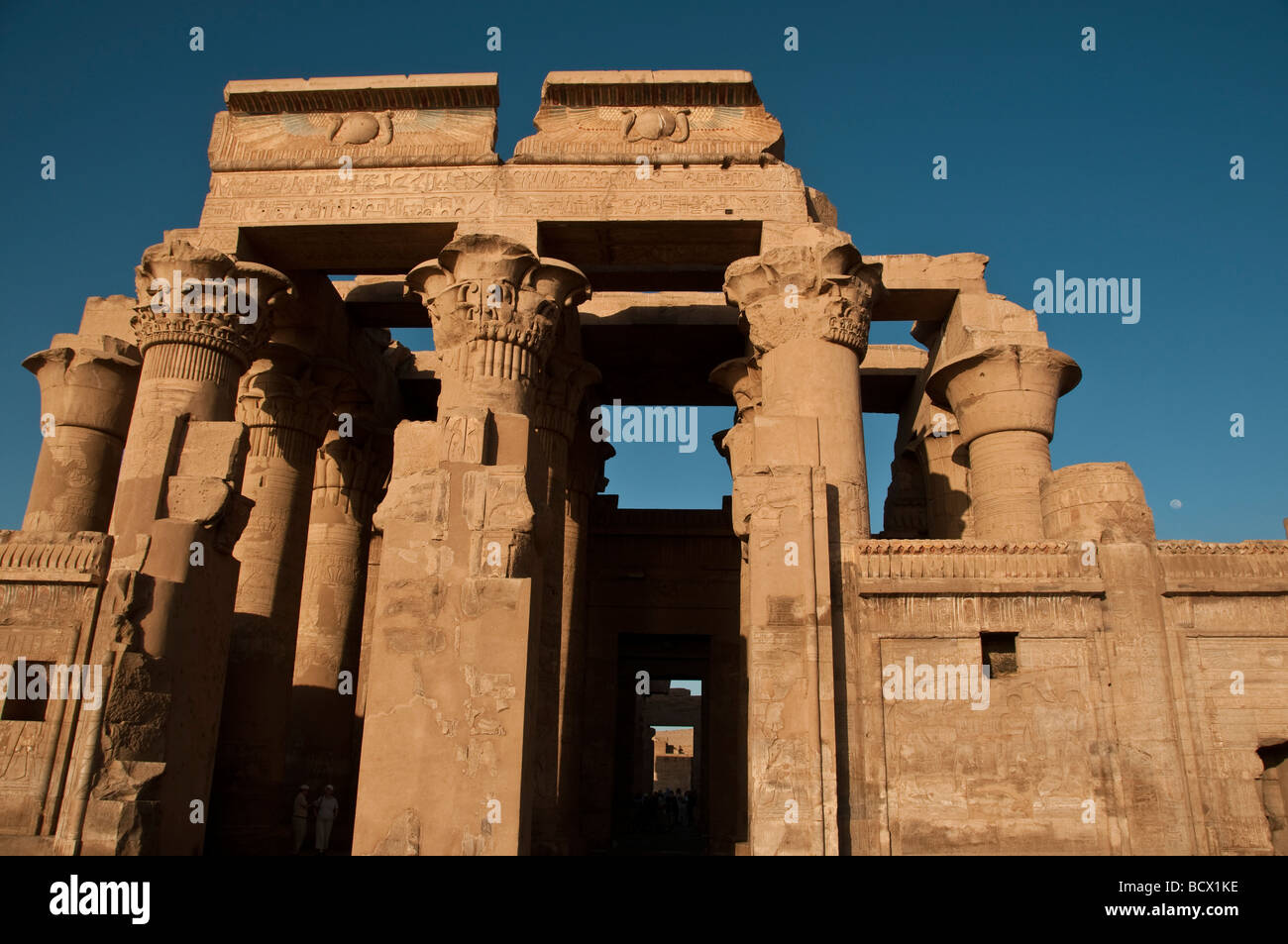 Ägypten Kom Ombo Tempeleingang Stockfoto