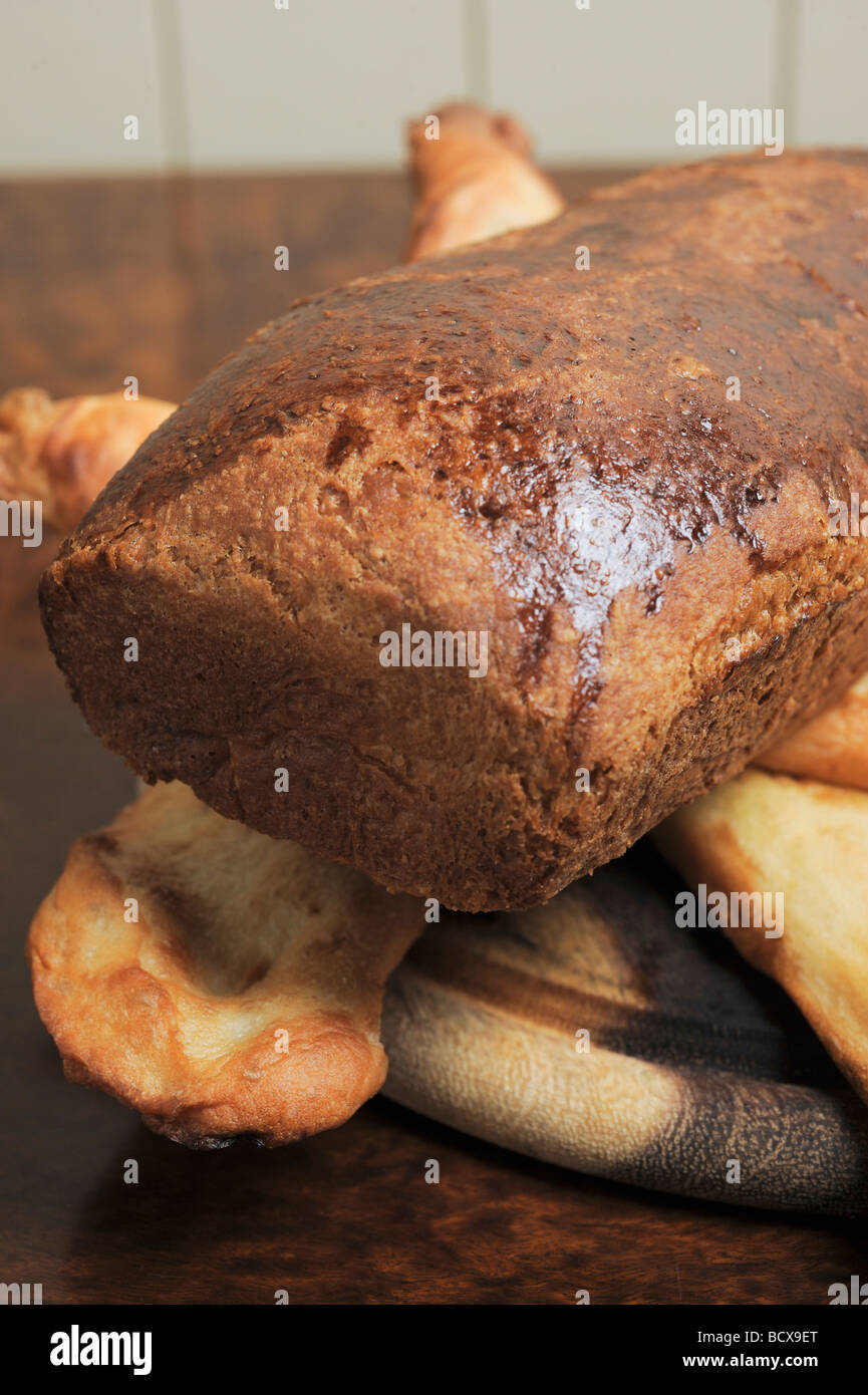 Frisch gebackenes Brot Stockfoto