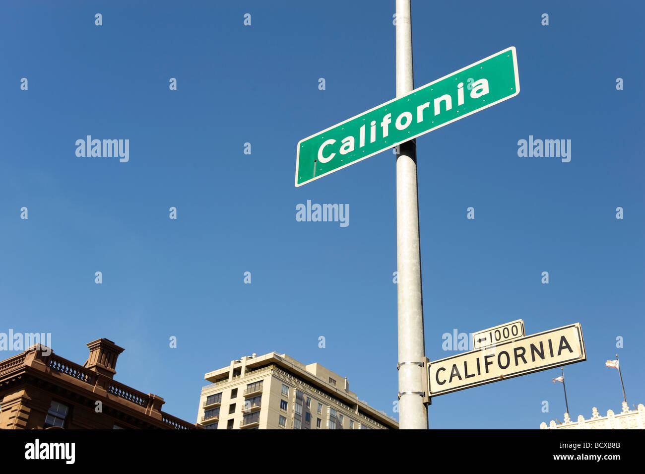 USA California San Francisco California Street Stockfoto